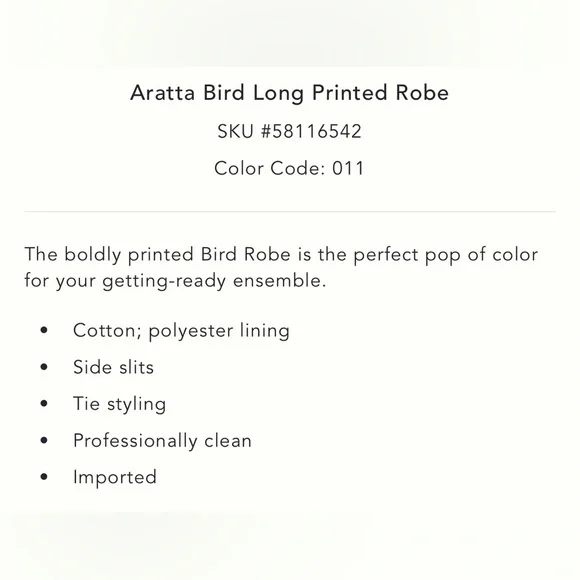 Aratta Robe - Picture 11 of 11